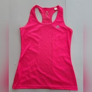 Addidas Climalite Pink Mesh Tank Top Racerback Fitness Yoga Women's Small